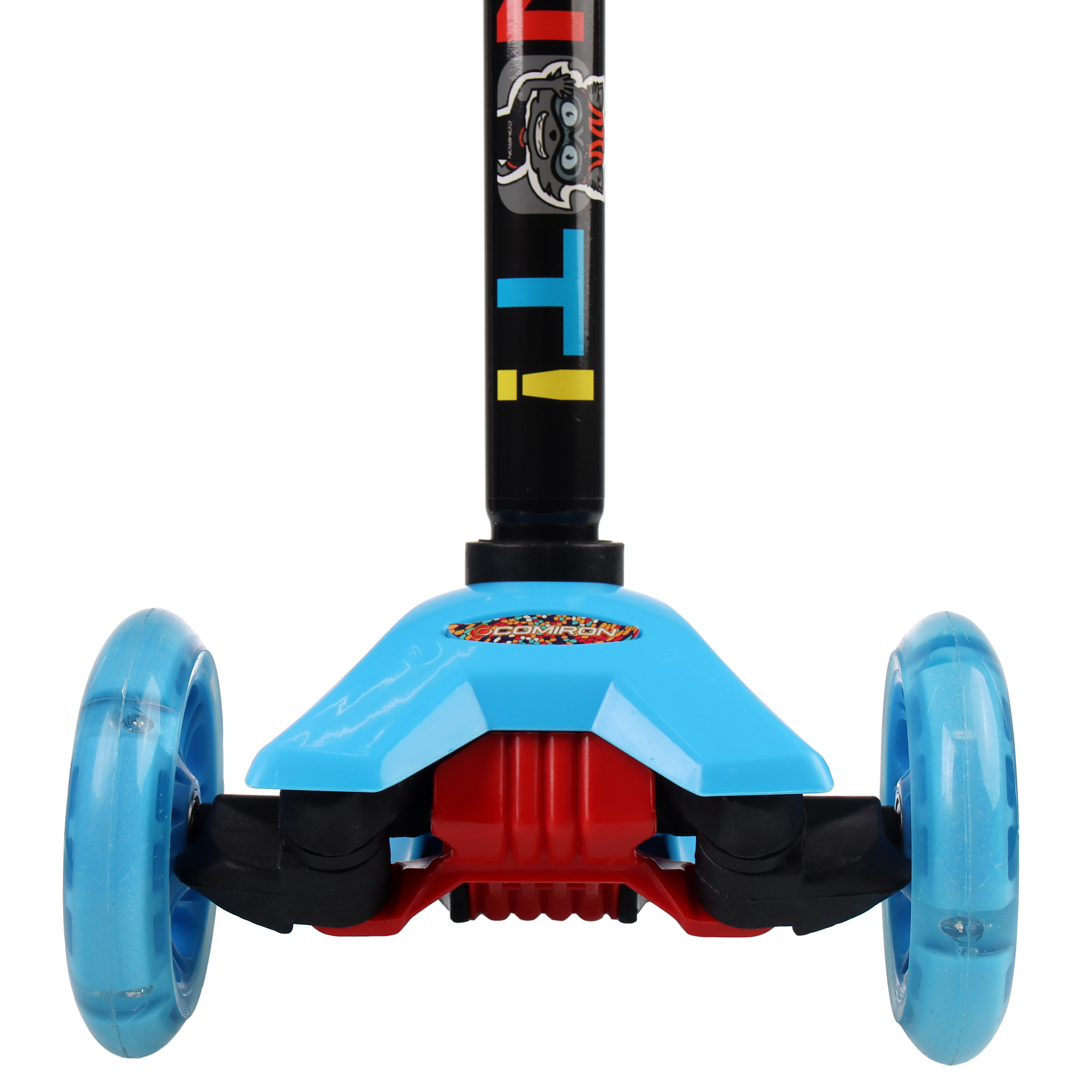 Самокат трехколесный от 3-х лет Yeenot Kids GT4108, до 50кг, вес 2.3кг, свет. колёса PU 116мм ABEC7, ярко-голубой, БК/уп10/ АКЦИЯ!