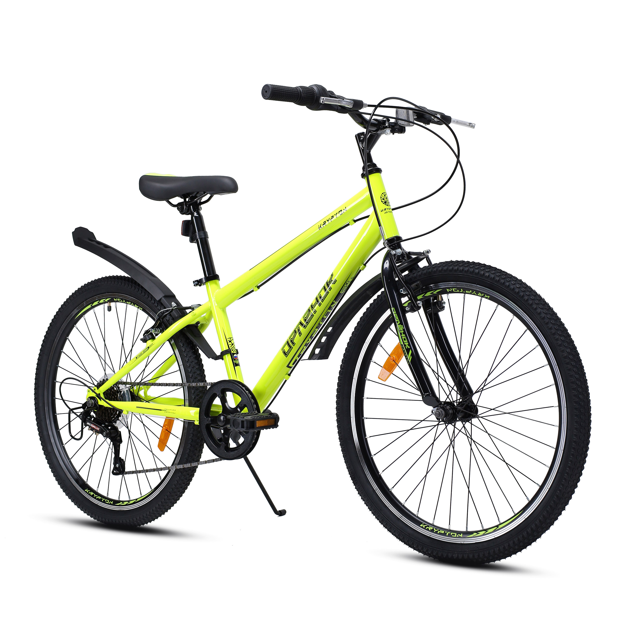 Велосипед 24" рама 13" 7sp KRYPTON ОРЛЁНОК ригид зелёный
