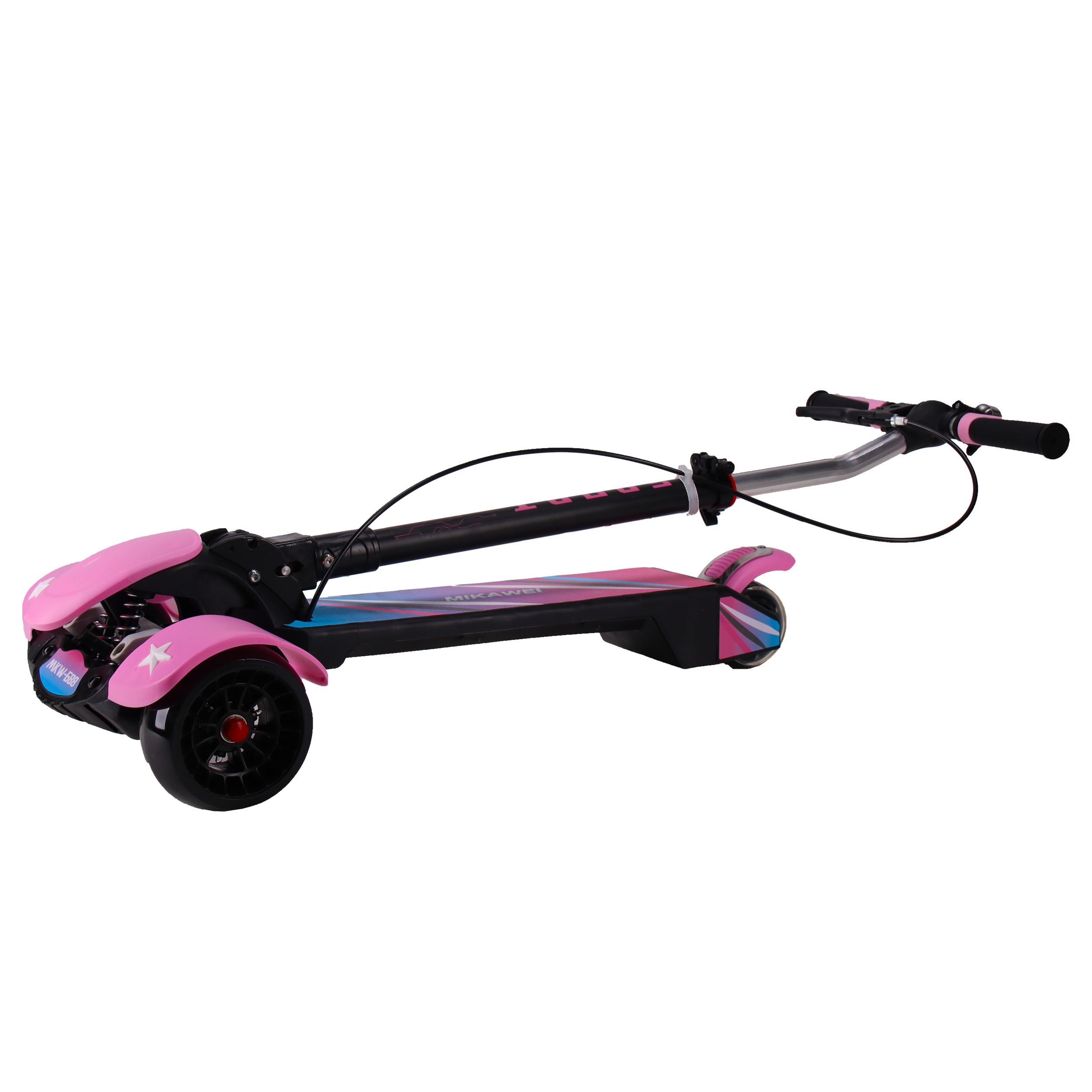 Самокат 3-х колесный / GT688P /уп 4/ розовый