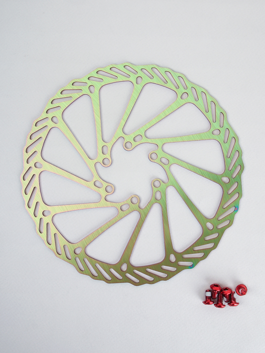 Ротор  дискового тормоза TOOPRE G3-180color, диаметр диска 180мм, 44мм. Толщина 1.8мм. 6 отверстий. Вес 130гр. Цветной