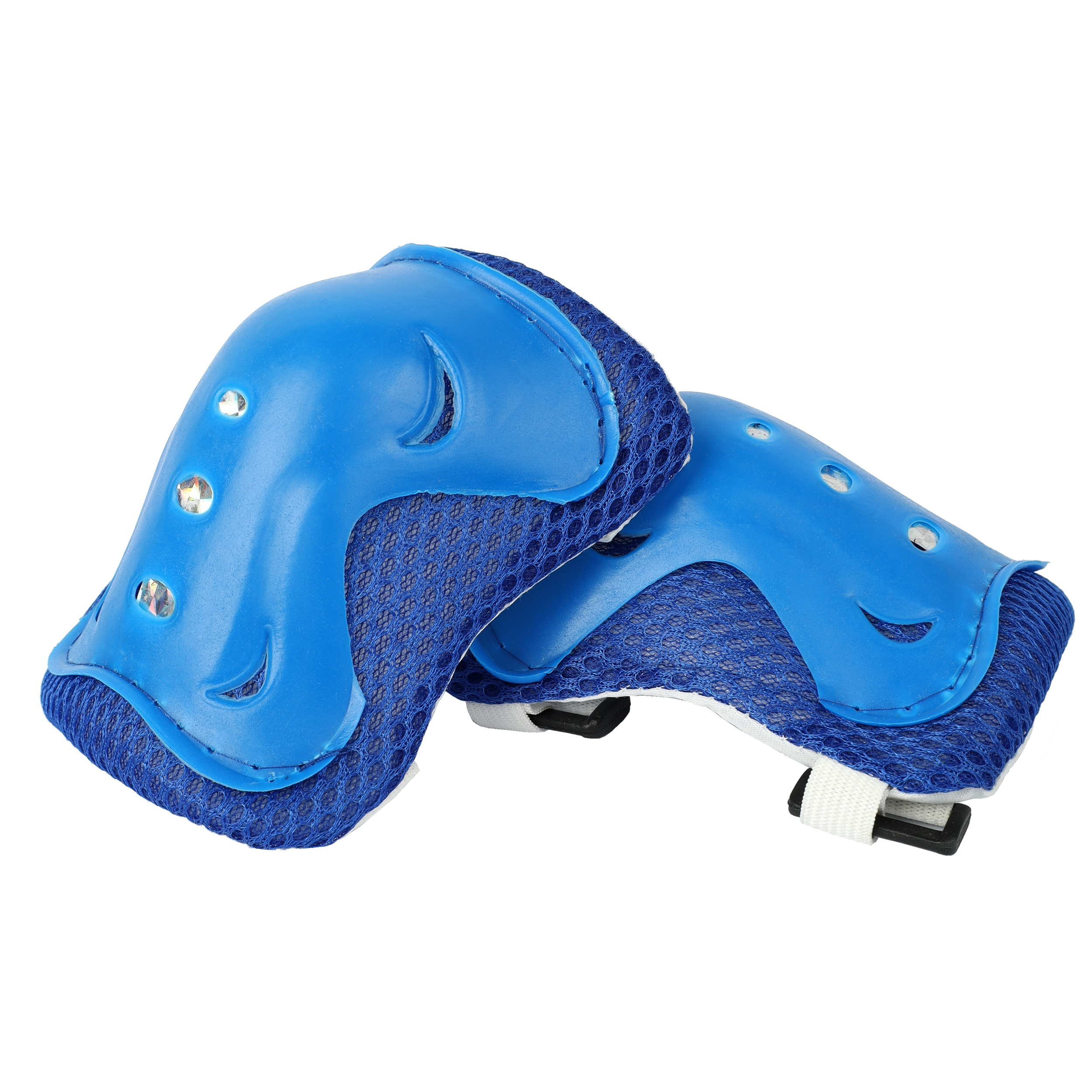 Защита для катания на роликах и велосипеде 6 предметов. 4-15лет / Cui-0021BL /уп 100/ синий