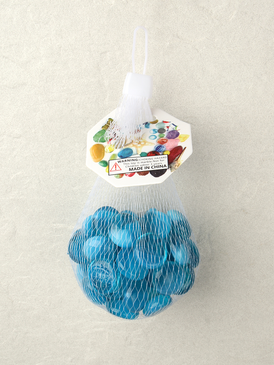 Декоративные камни 250г голубой / 7-219-B /уп 100/