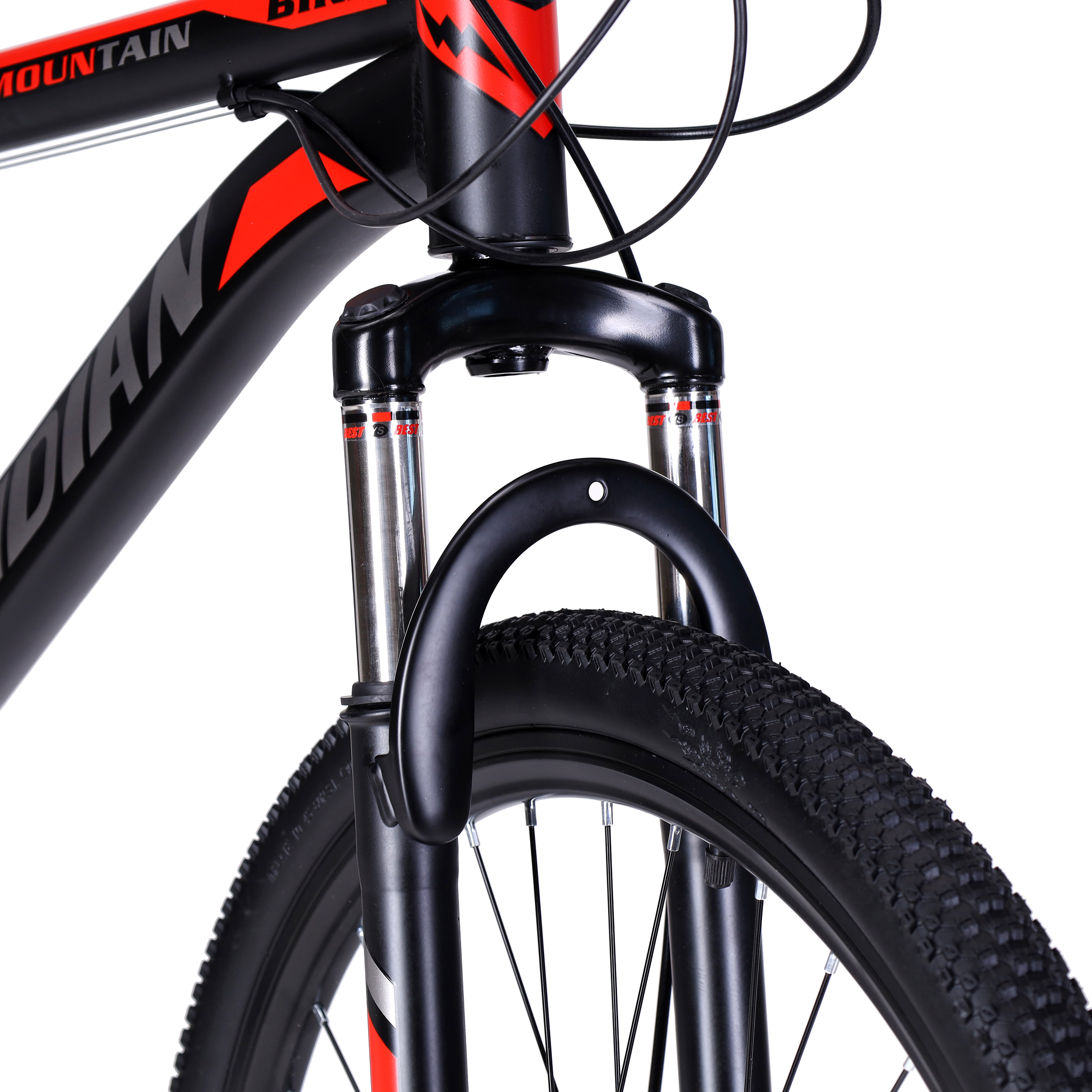 Велосипед горный MERIDIAN MOUNTAIN II 26-17" 21S DISC BRAKE цвет: чёрный-красный