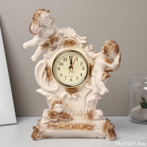 Часы статуэтка Амурчики 21,5 см / 1616A /уп 24/