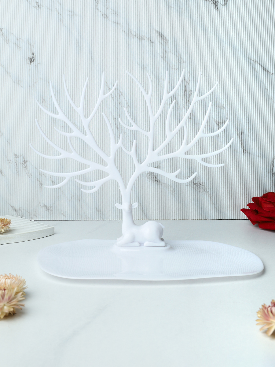 Подставка для украшений 23х24 см белая / 123W /уп 100/