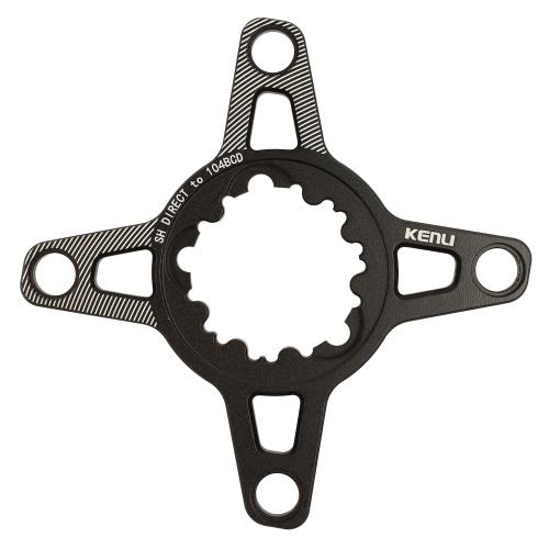 Паук системы шатунов KENLI KL-C401, Direct Mount-BCD104mm, алюминий, черный, /уп50