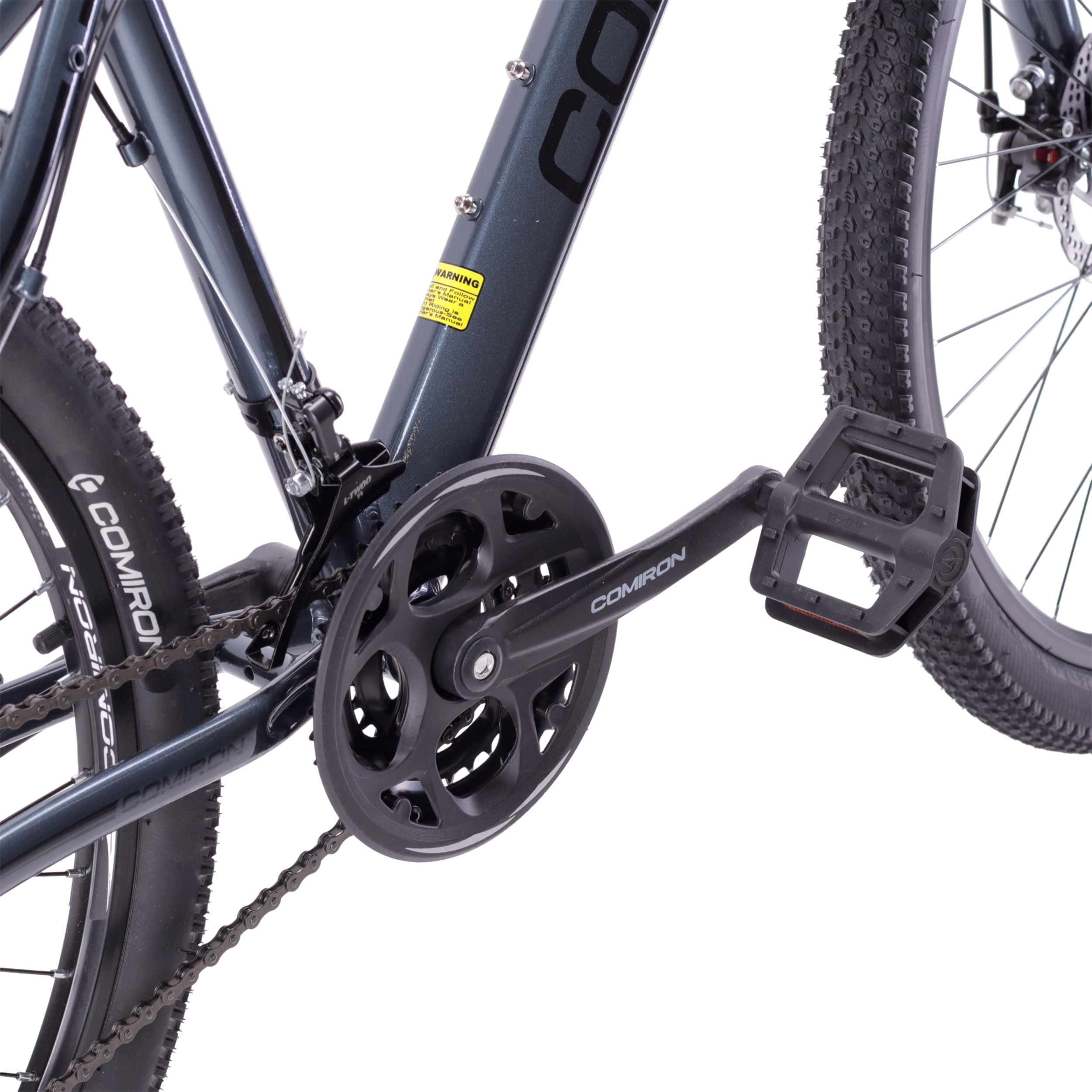 Велосипед 26" рама 17" 21sp COMIRON UNIVERSE серый полис чёрный глянцевый