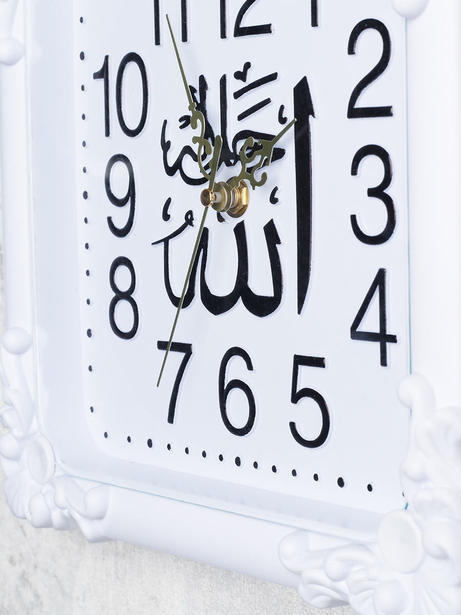 Часы настенные Мусульманские 25х25 см / 2200М /уп 40/ 731601 белые