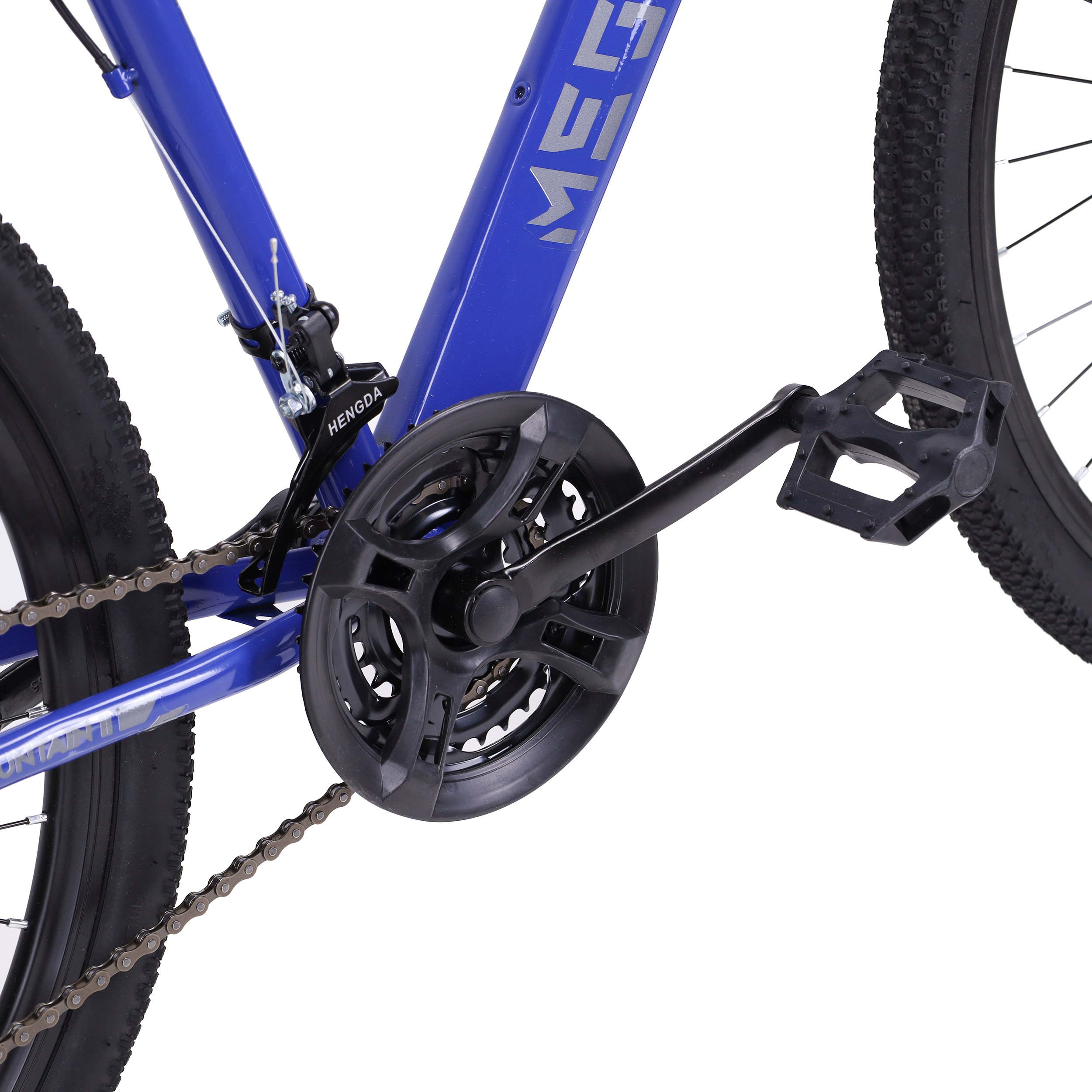 Велосипед 26" рама 17" 21sp MEGAWHEELS MOUNTAIN II чёрный-синий