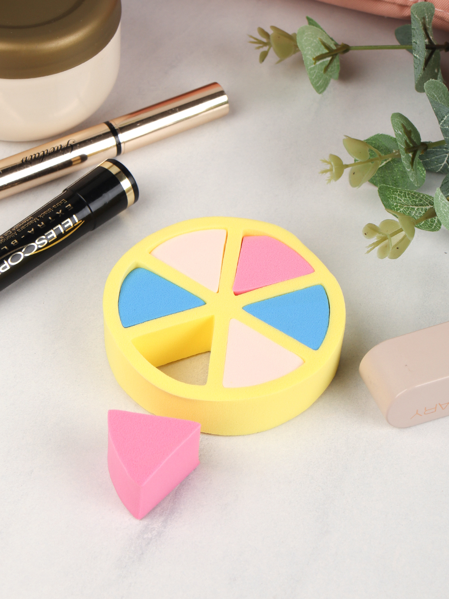 Спонж для макияжа набор 6 штук / GESSIE-7 /уп 20/250/726820