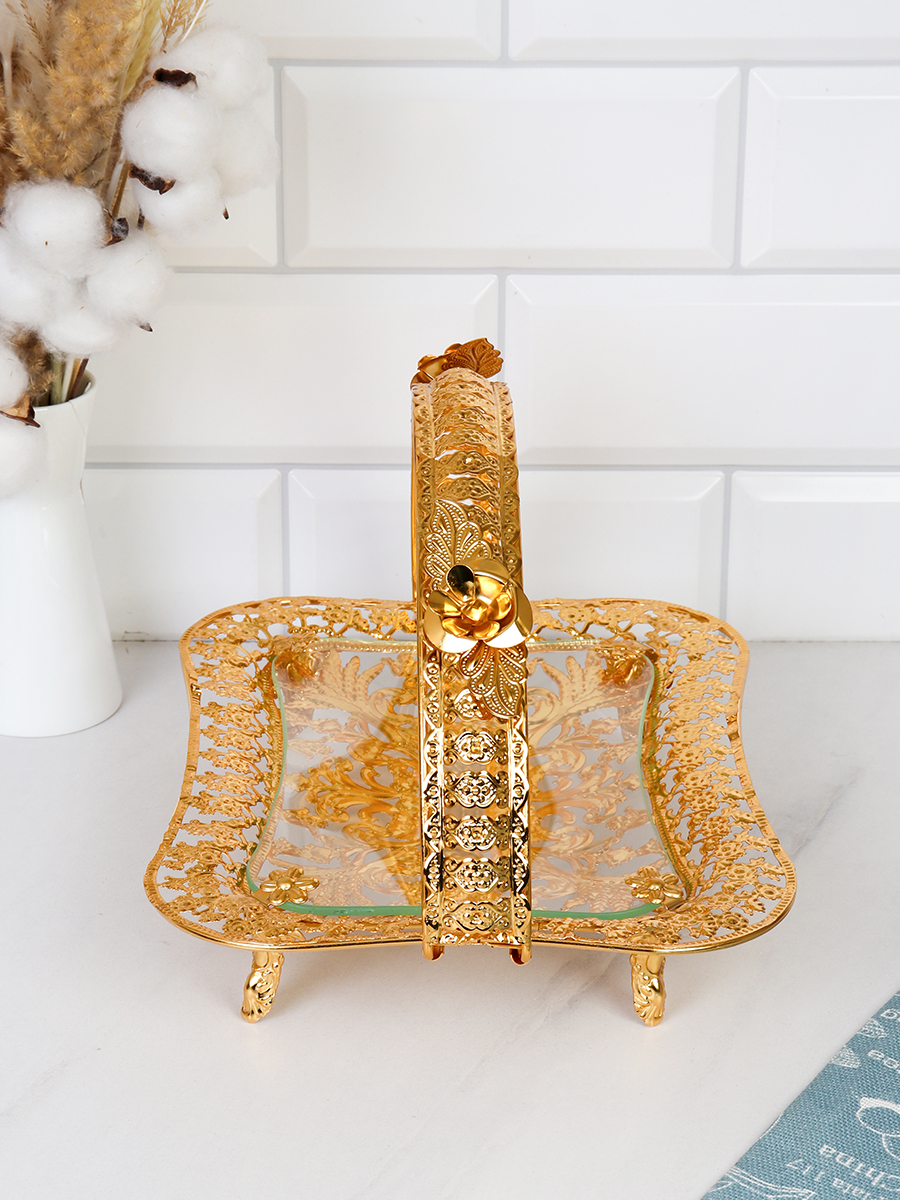 Ваза для фруктов Элит 27х20 см прямоугольная/ VG-887 /уп 24/ 0.486