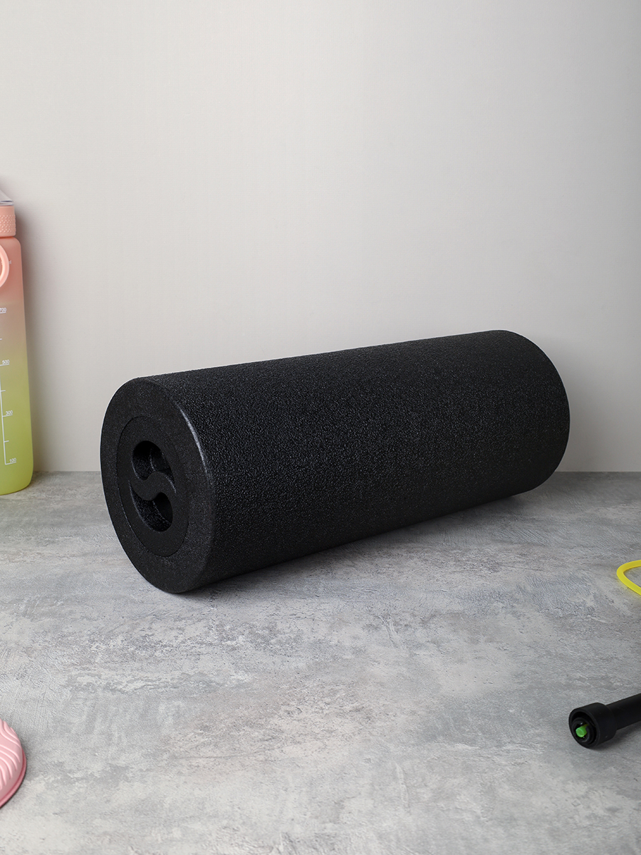 Набор массажный для МФР 5в1 / Ролик 37Х15/ мяч 8см /двойной мяч 16Х8 / массажный конус 9.8Х8  / массажная полусфера 9.8Х4.5 / Black /уп 12