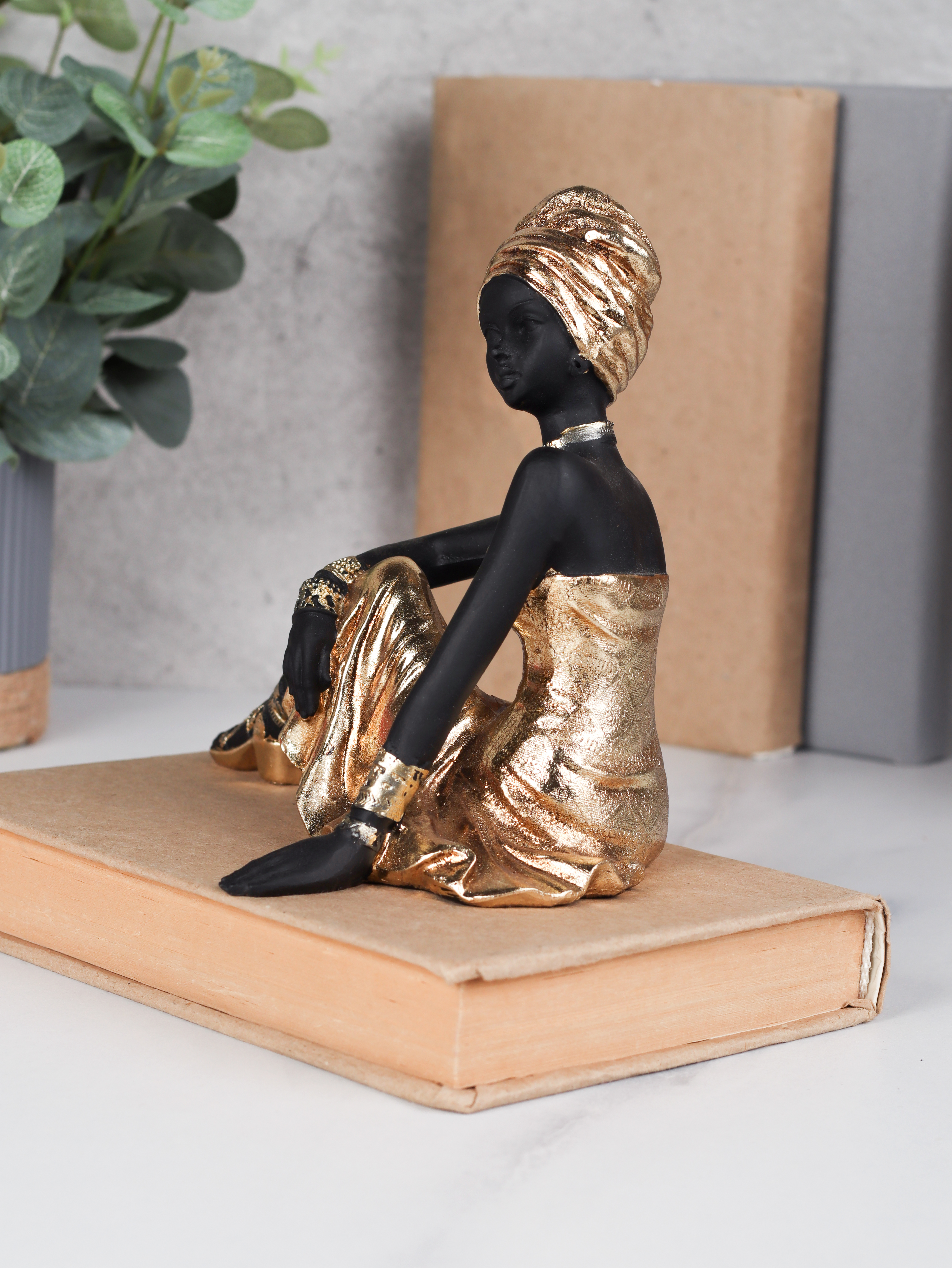 Статуэтка Африканка 16,5х10,5х15 см / 25806T4 /уп 48/