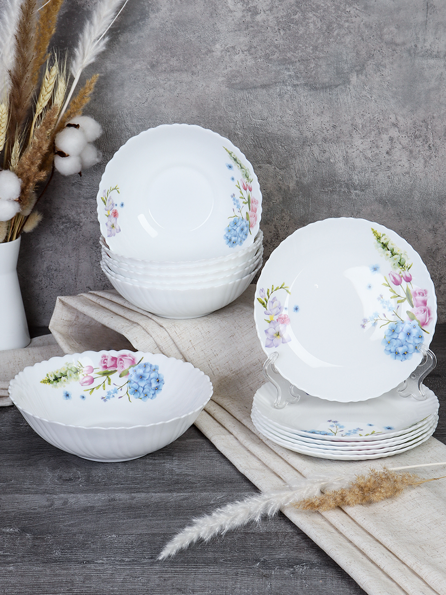 Столовый набор 13 предметов / GRAY-13/7578 (7365) /уп 2/ Гортензия