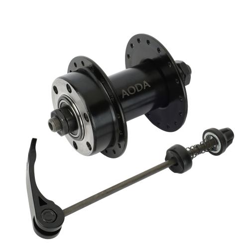 Передняя ступица, 100мм, disc-brake, 32 отверстия, пром подшипник ISO 600ZZ, сталь, эксцентрик, /AO-ST-FR32/черный/ уп 50