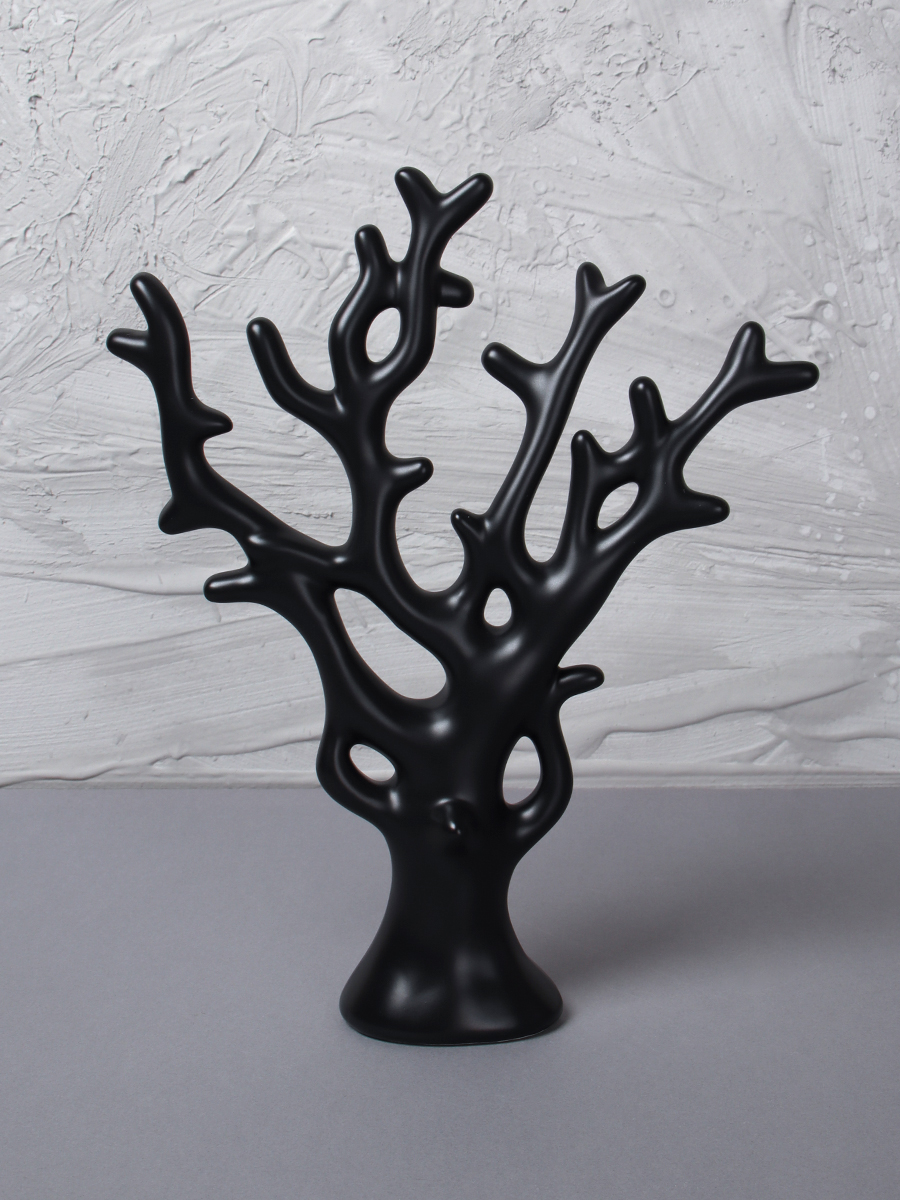 Статуэтка Коралл 30 см черный / JIN-08 /уп 20/