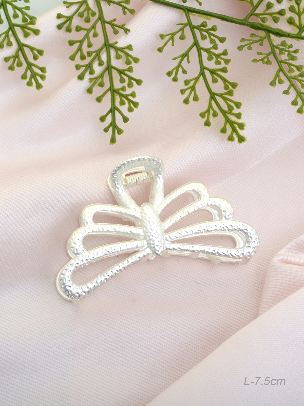 Краб для волос 7 см Бабочка / GTJ-14 /уп 12/металл