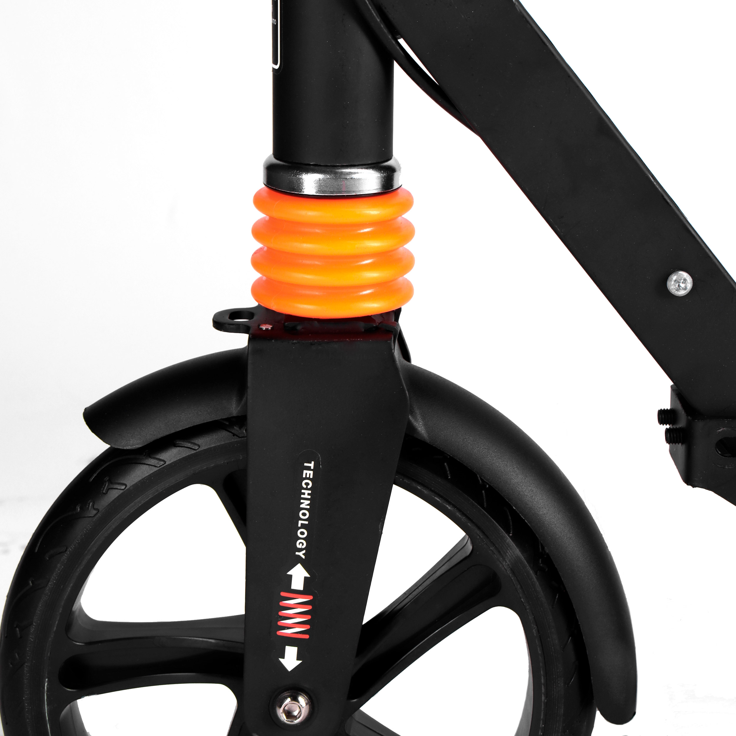 Самокат 2-х колесный с дисковым тормозом / GT200GB /уп 6/черный