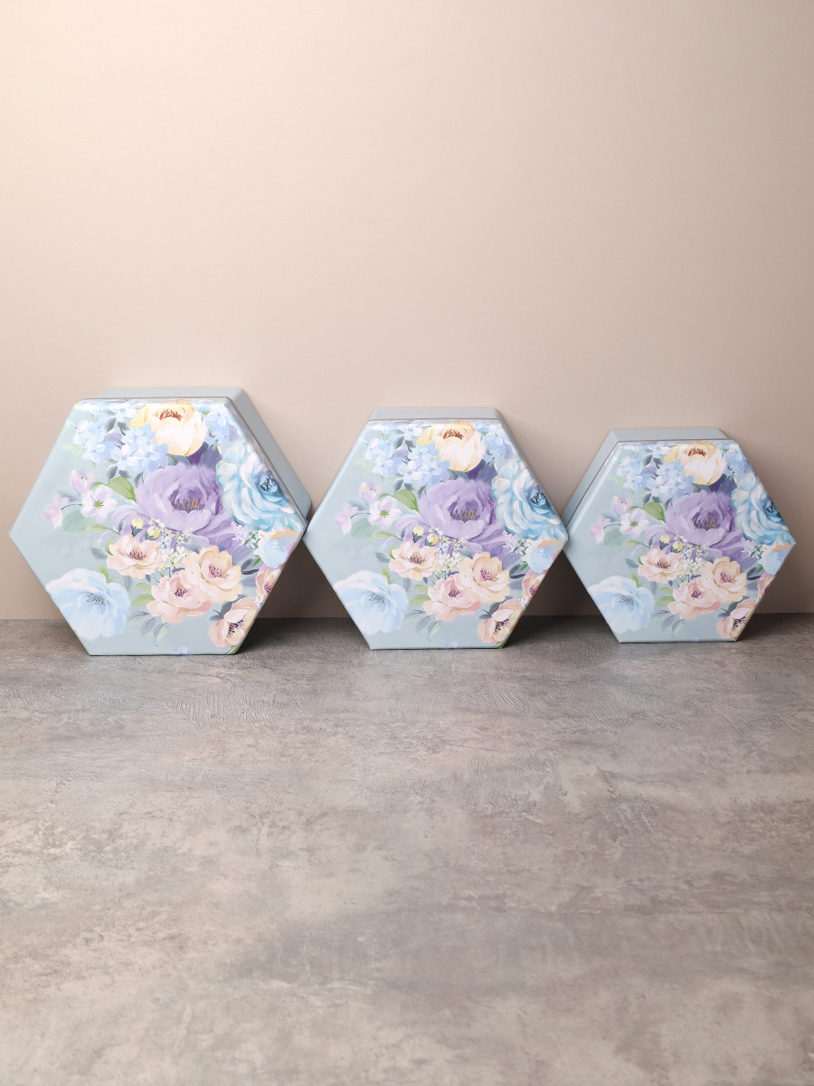 Коробка подарочная 3 штуки / 1164 /уп 24/13.7*15.7*7/15.7*18*8/17.5*20*9cm