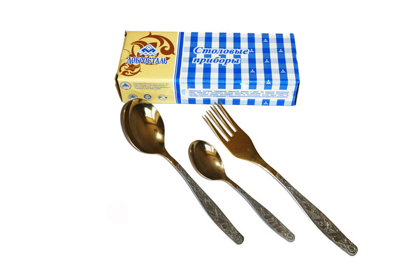 Столовые приборы 18 предметов Уралочка / н54 /уп 48/ М13, НТП, частичное, картонная упаковка