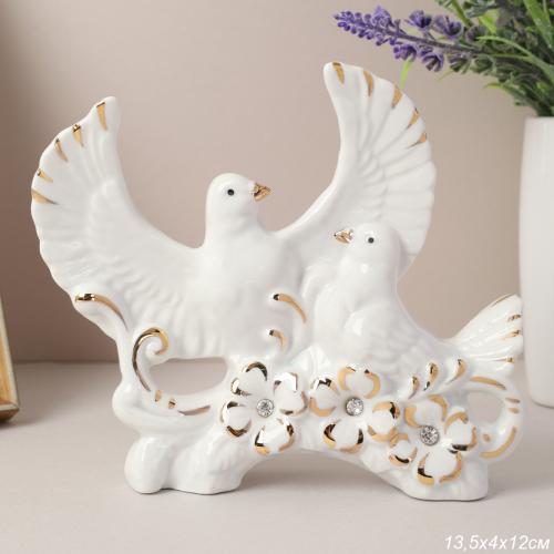 Статуэтка Голуби 12 см / B2861 /уп 48/