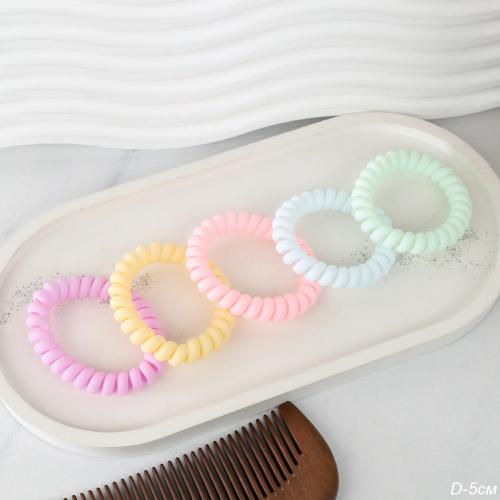 Резинка-пружинка для волос 5 см / QQ67-4 /уп 400/матовая