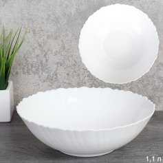 Тарелка глубокая суповая 1100 мл 200 мм Классика белый Богатырь / ALW80 white /уп 36/ 745645