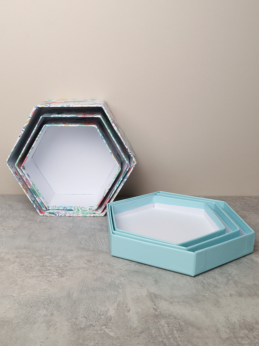 Коробка подарочная 3 штуки / 1163 /уп 24/13.7*15.7*7/15.7*18*8/17.5*20*9cm