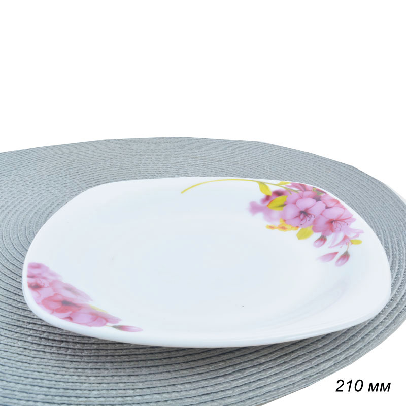 Тарелка квадратная 210 мм 19PCS-SQ-YF-61101 /уп 2/ YF 