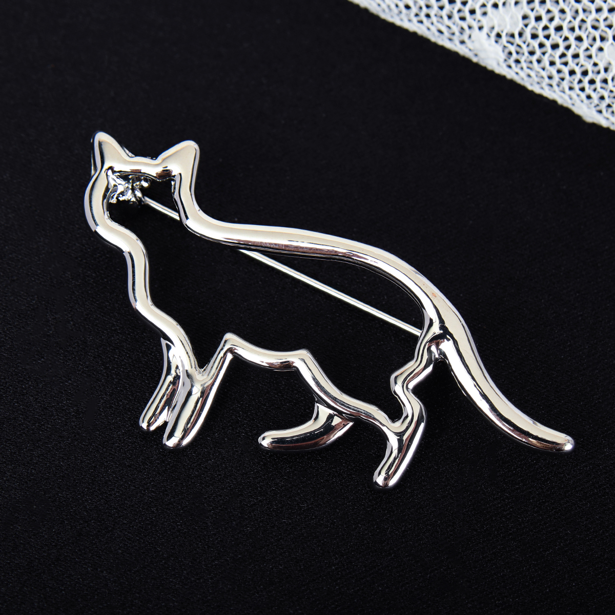 Брошь Кошка / 3316 /уп 24/