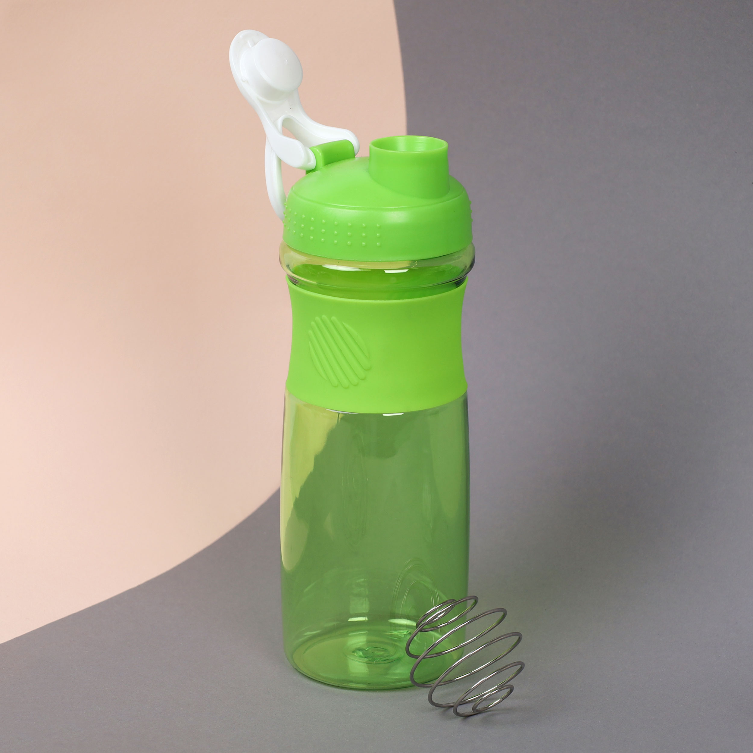 Бутылка/Шейкер NEWWAVE  SHS-760 зелёная, для спортивного питания 760ML/уп60