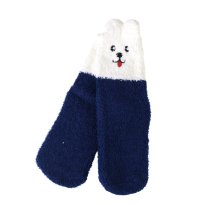 Носки женские флисовые р. 35-40 Лапки новогодний №13 / MNZ-16/13 /уп 12 /700654