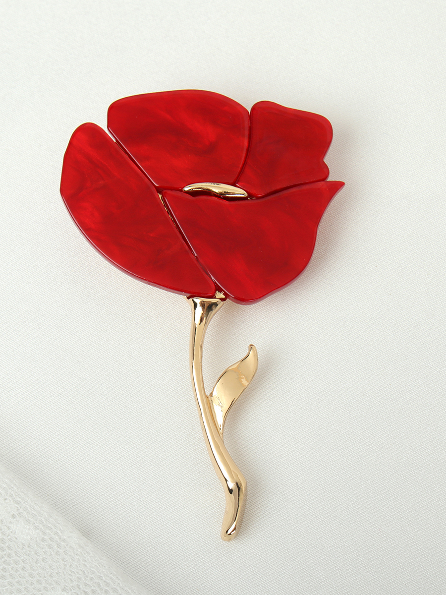 Брошь Магнолия / 3853-1 /уп 12/