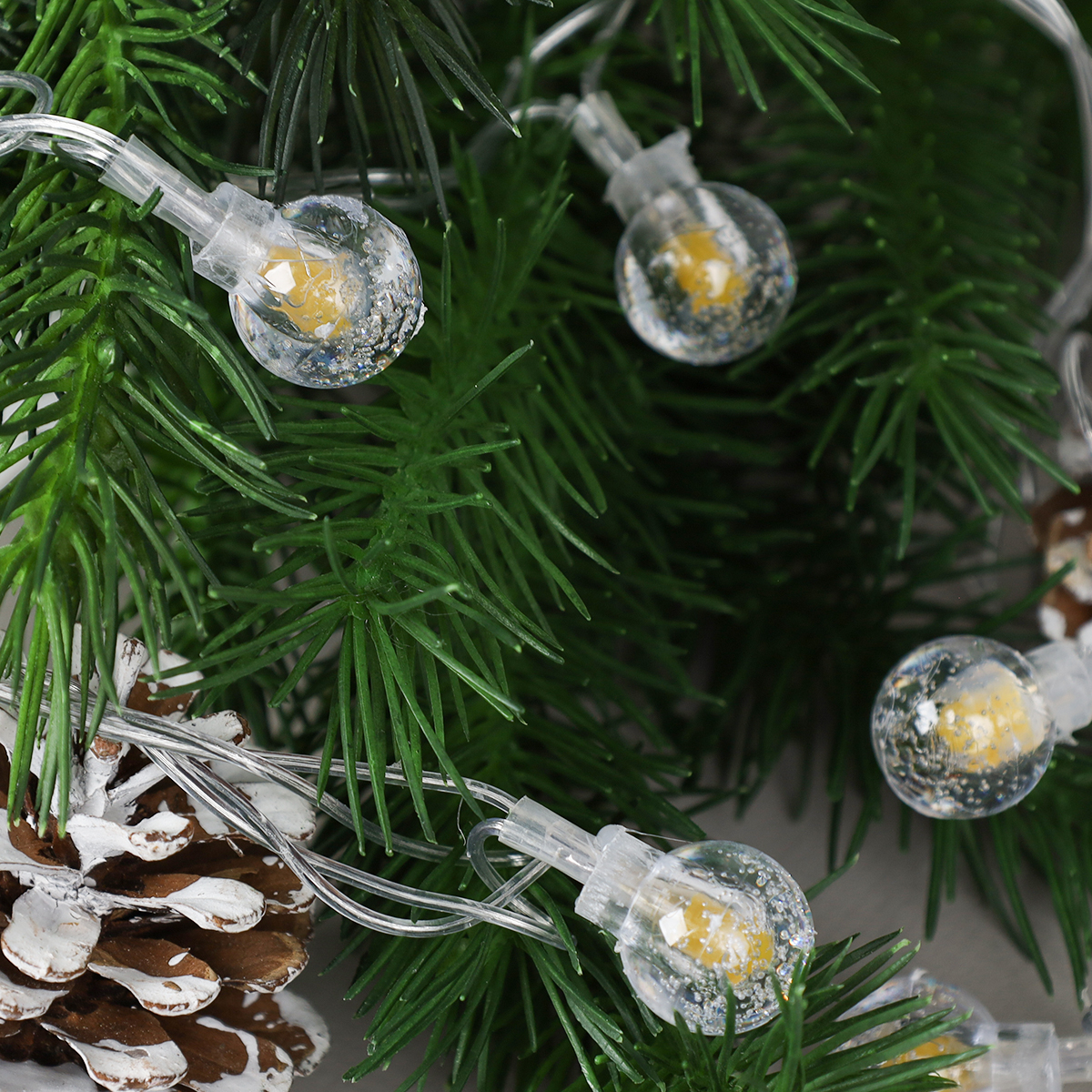 Гирлянда 3 м 20 LED Шарики с пузырьками / GN1 /уп 100/стекло