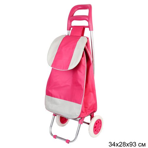Сумка-тележка розовая / M36 /уп 10/ грузоподъемность до 30 кг