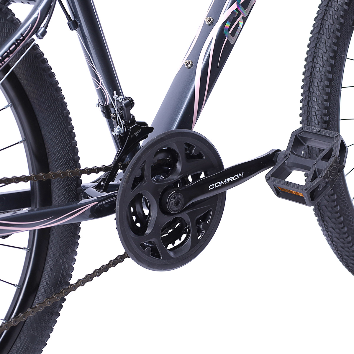 Велосипед 26" рама 17" 21sp COMIRON FLAME розовый дымный