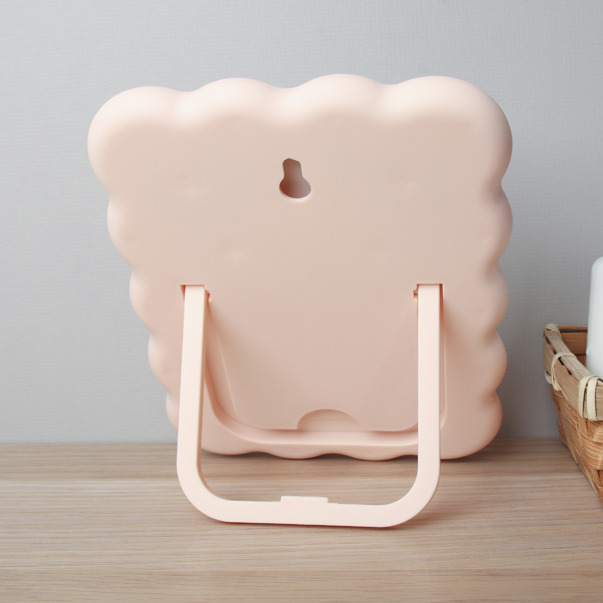 Зеркало настольное 14х18 см / 1044 /уп 60/пластик