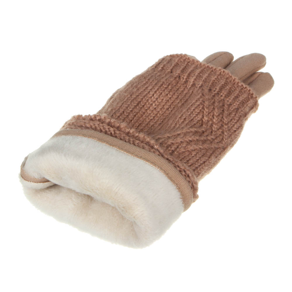 Перчатки женские контактные, р 18-20, 3 дизайна, ОЗ21-13 / 363-270 /