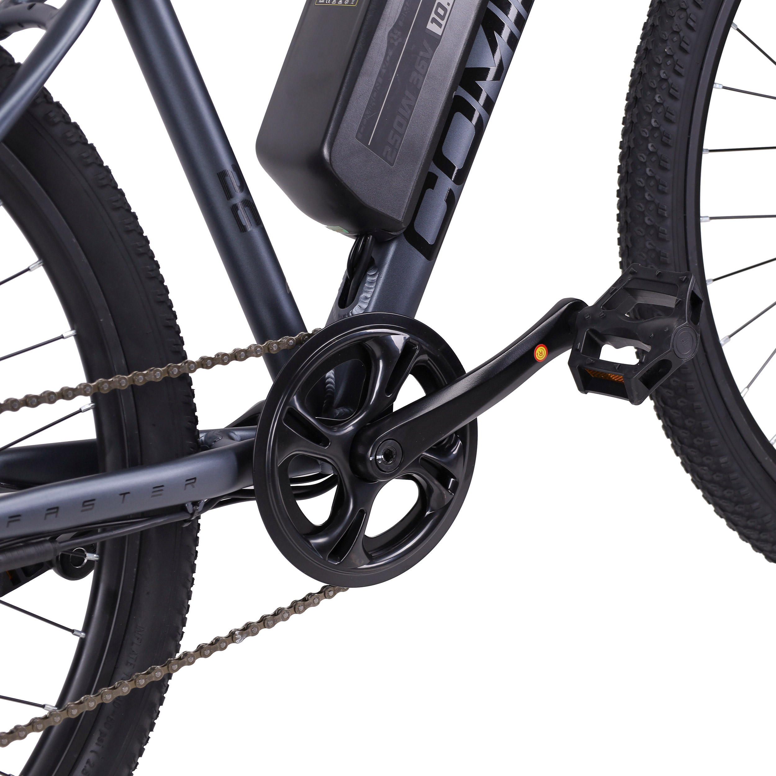 Электровелосипед 26" рама 17" COMIRON BeFASTER 7SP SHIMANO 250W 36V/10.4AH чёрный