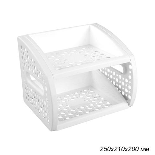 Этажерка настольная 2 секции / М6318 /уп 16/ белый