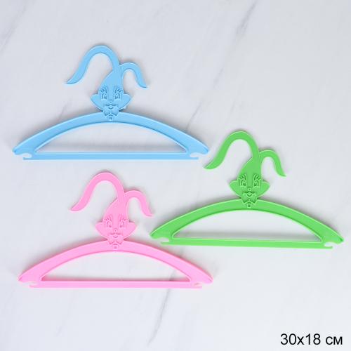 Вешалка детская Зайчик микс 30х18 см /уп/10/ 50/