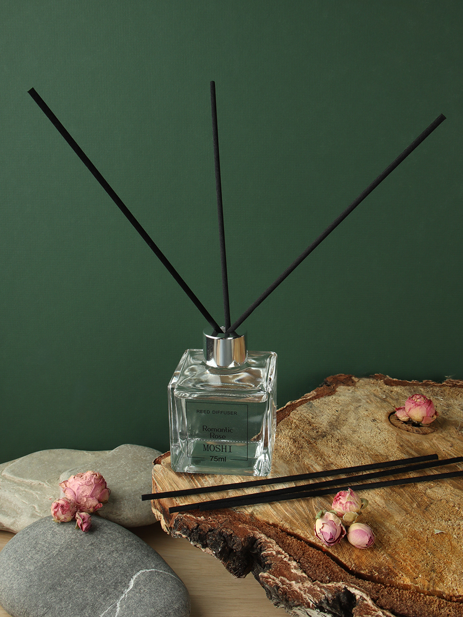 Жидкий ароматизатор с диффузором 75 мл (Тропические фрукты, роза, лаванда, лемонграс, гавайский бриз) / AF79921 /уп 12/48/серия MOSHI