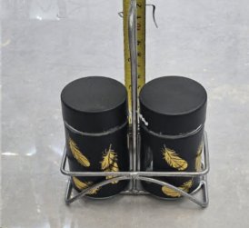 Набор для специй 2 предмета на подставке / SRB-881 / уп 72