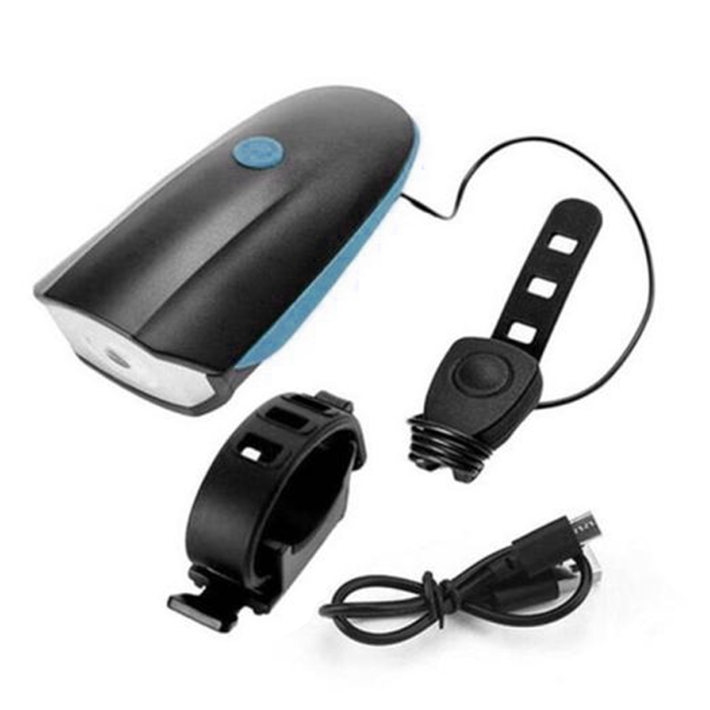 Фонарь передний COMIRON "EASY" корпус: ABS; свет: CREE XPG, 250lm; аккумулятор 1200 mAh, USB, сигнал 140Дб, влагозащищённый, синий. АКЦИЯ /уп 60/120/