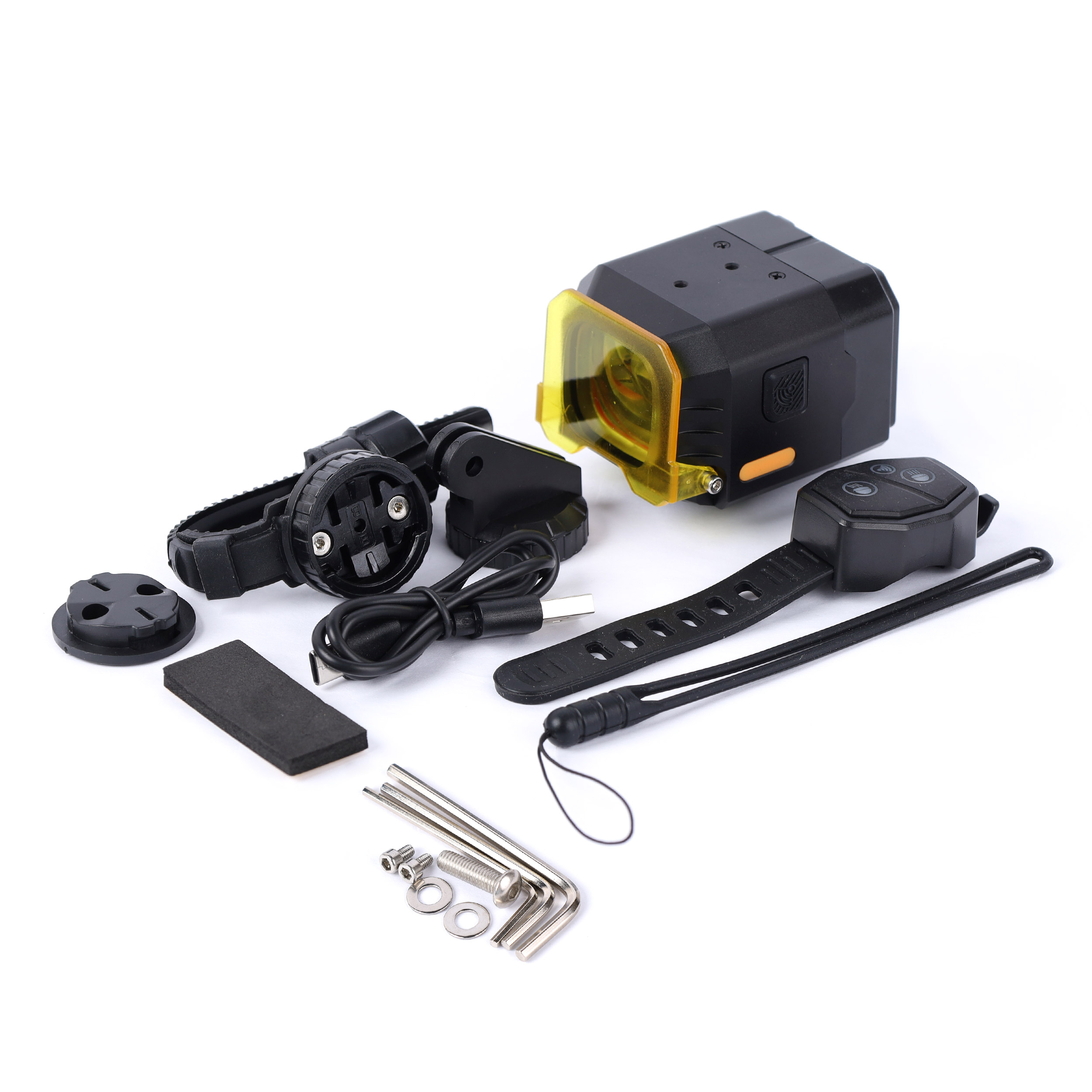 Фонарь передний ZEON "LIGHTGUN" корпус: Aluminium; свет: 1600lm; аккумулятор/powerbank 5000 mAh; Type-C, влагозащита IPX-6. пульт ДУ. /уп40/