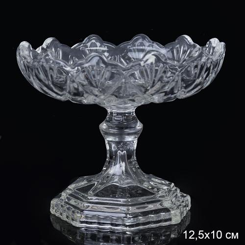 Ваза для сервировки 12,5 см h 10 см на ноже  / 2K150 /уп 36/