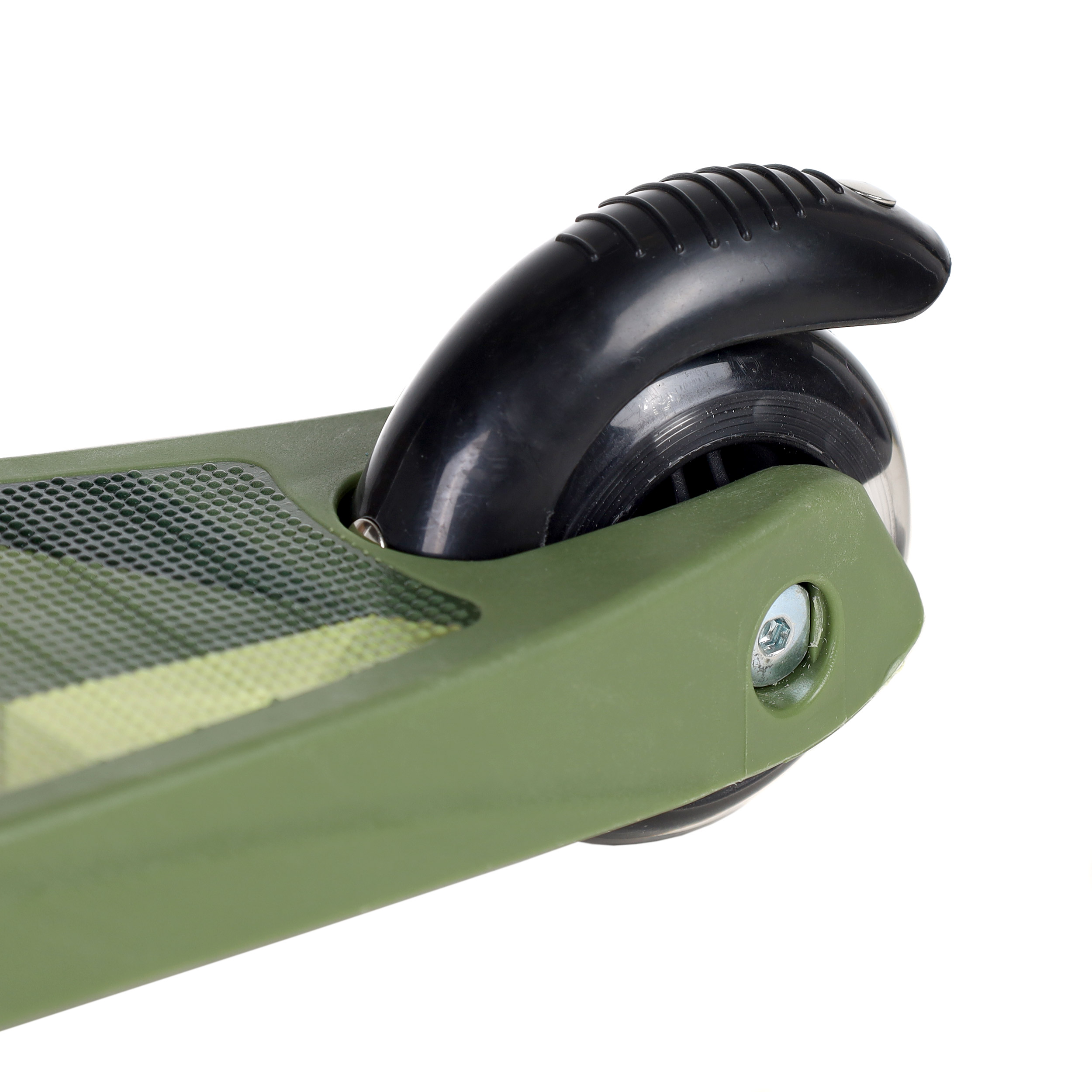 Самокат трехколесный облегчённый для детей от 2-х лет Yeenot GT2018-17, нагрузка до 30кг, вес 1,4кг, светящиеся колёса PU110мм, цвет Хакки БК/уп10