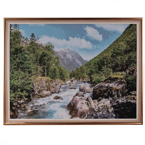 Картина гобелен 60х80 Горная речка WZX67 /  KS4020-1 /