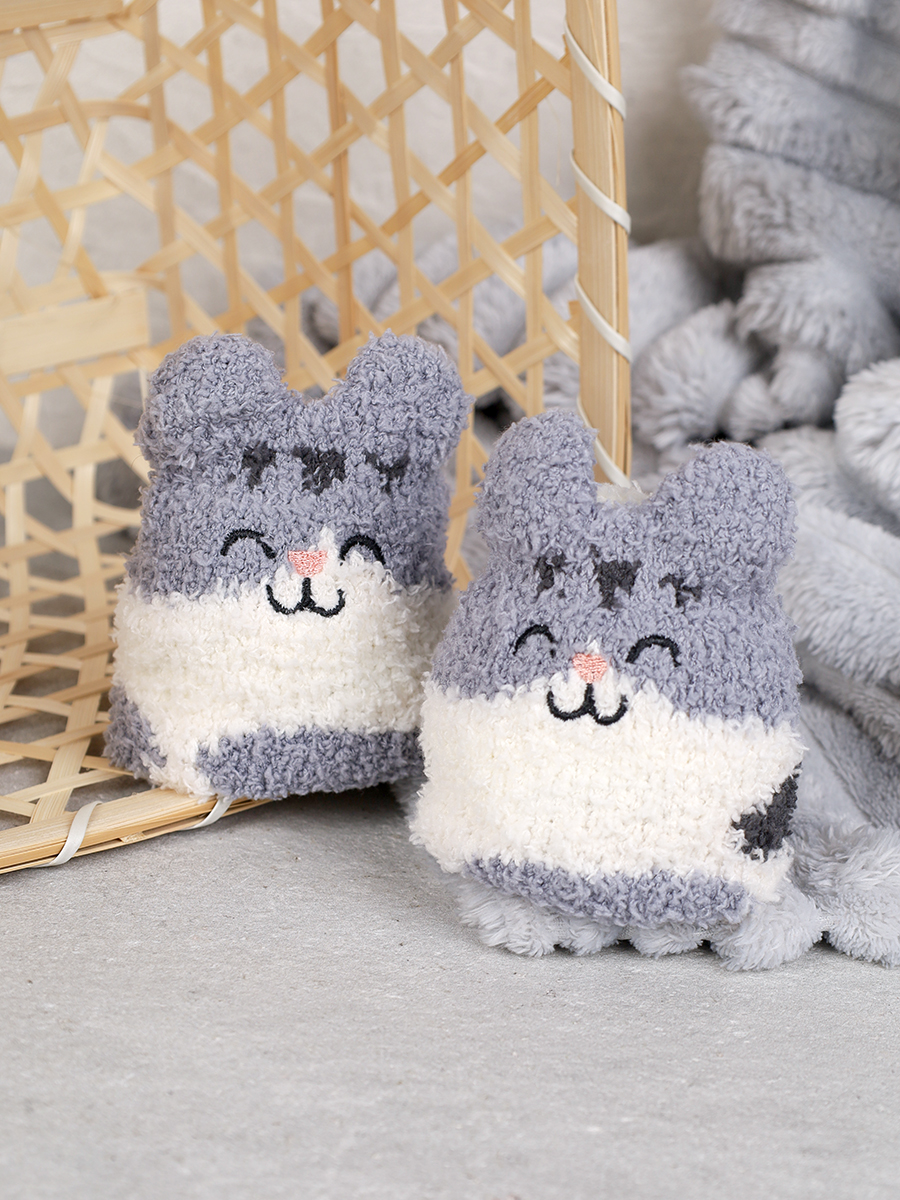 Носки женские флисовые р. 35-40 Лапки новогодний № 4 / MNZ-19/4 /721638