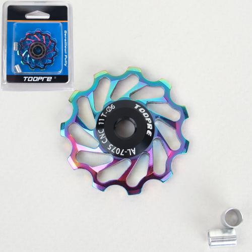 Ролик натяжителя заднего переключателя 11T . Алюминиевый. TOOPRE TL-11T-C/ цветной / уп100/